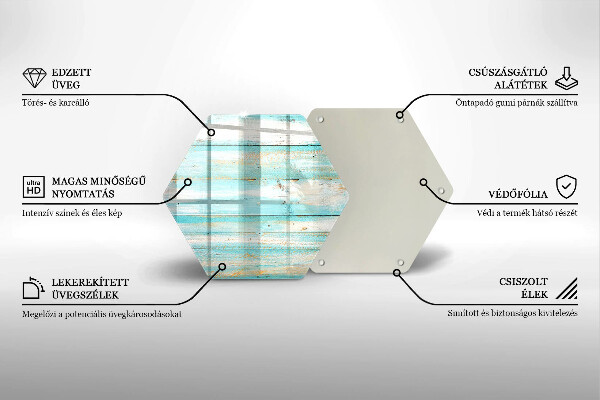 Tagliere in vetro Tavole in legno d'epoca