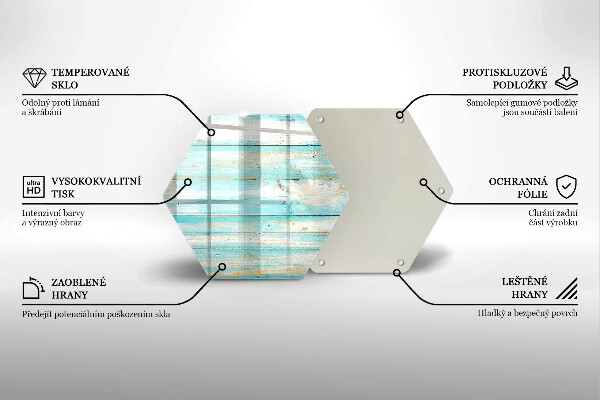 Tagliere in vetro Tavole in legno d'epoca