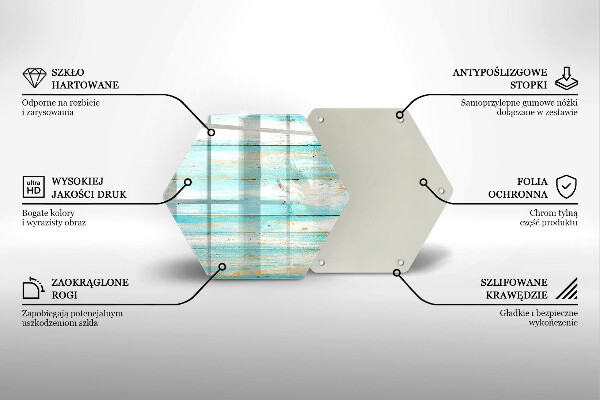 Tagliere in vetro Tavole in legno d'epoca