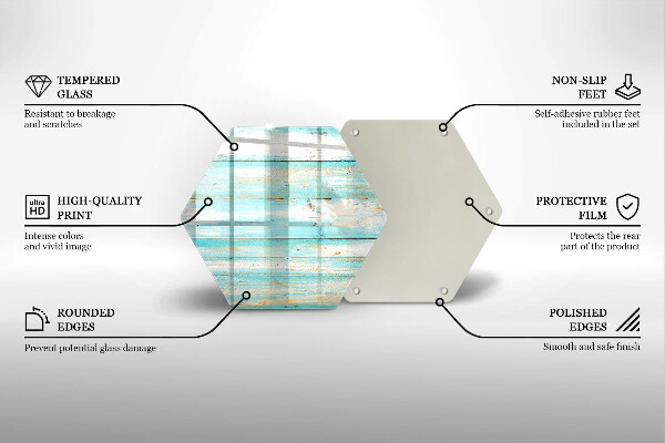 Tagliere in vetro Tavole in legno d'epoca