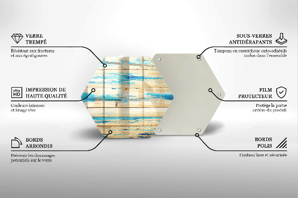Tagliere in vetro Tavole di legno retrò