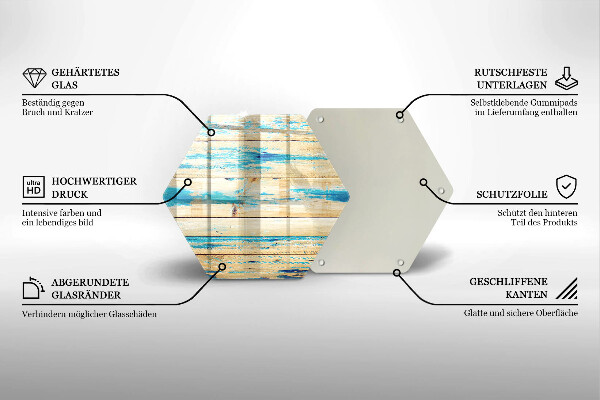 Tagliere in vetro Tavole di legno retrò