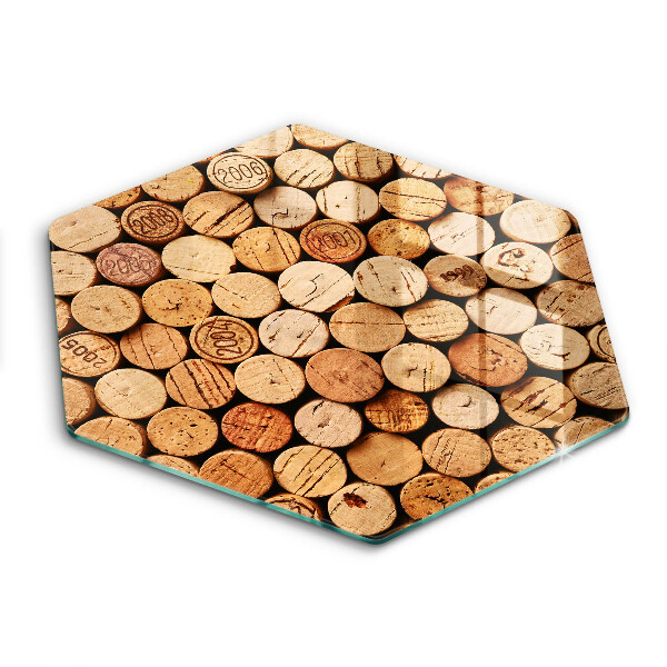 Tagliere in vetro Modello di tappi per vino