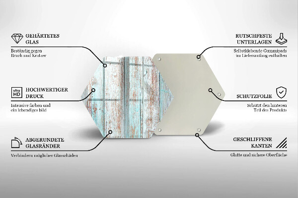 Tagliere in vetro Vecchie tavole d'epoca