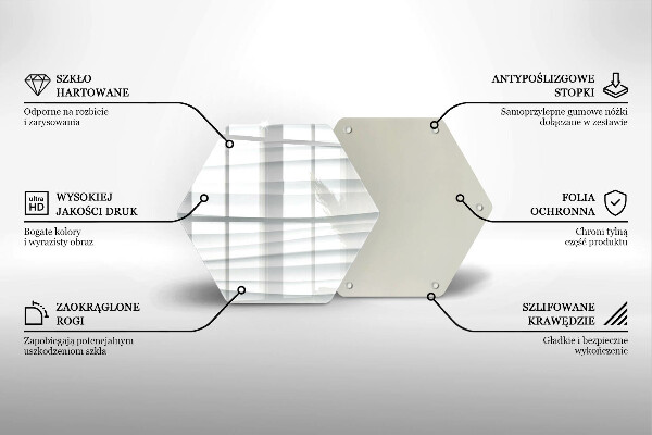 Tagliere in vetro Struttura moderna