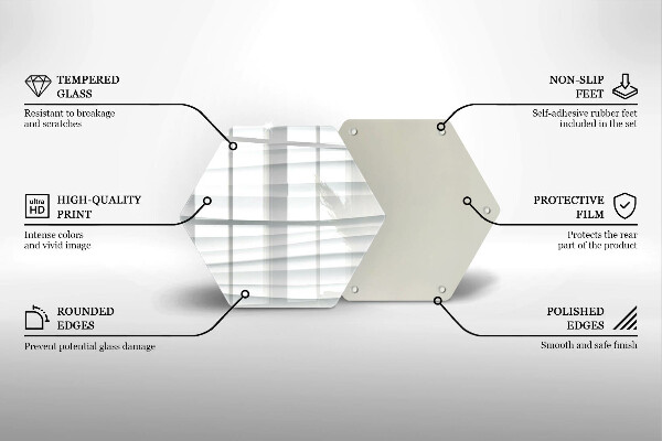 Tagliere in vetro Struttura moderna