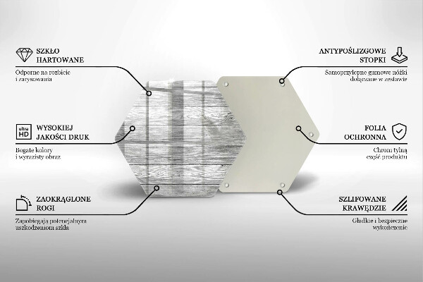 Tagliere in vetro Vecchie tavole di legno