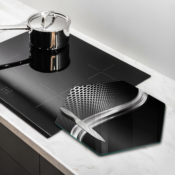 Tagliere in vetro Struttura in metallo