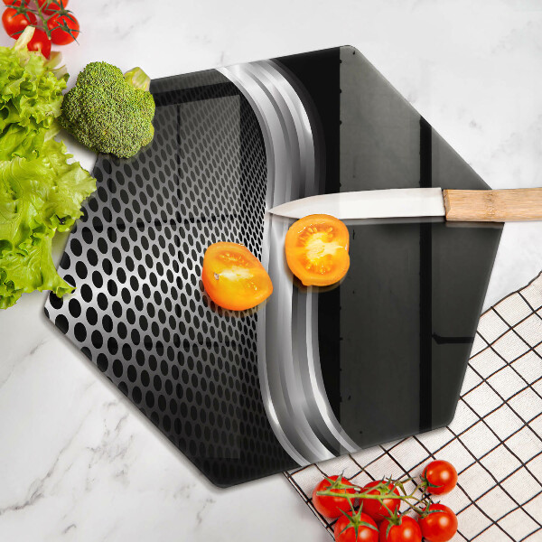 Tagliere in vetro Struttura in metallo