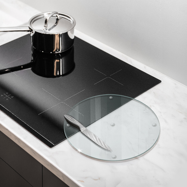 Tagliere in vetro temperato trasparente 30 cm