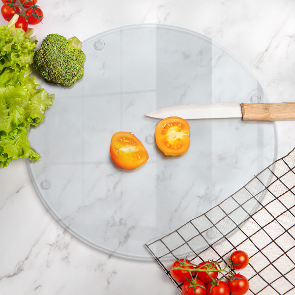 Tagliere in vetro temperato trasparente 40 cm