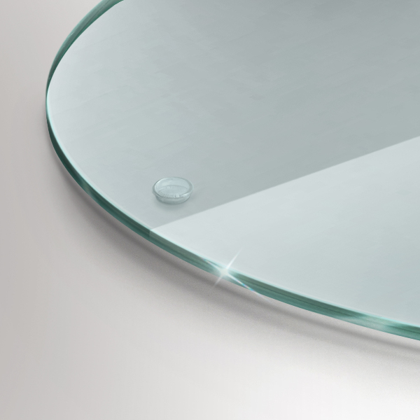 Tagliere in vetro temperato trasparente 40 cm