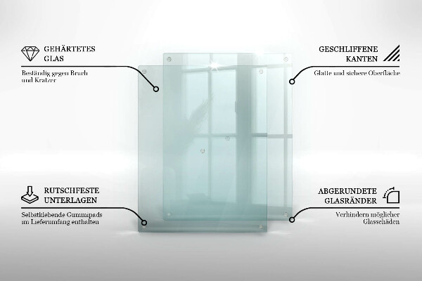 Tagliere in vetro trasparente 52x40 cm