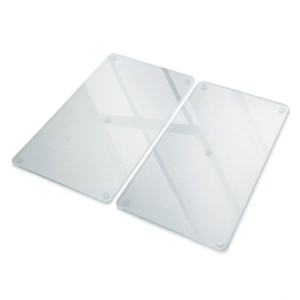 Set di 2 taglieri in vetro temperato 30x52 cm