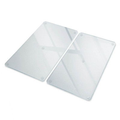 Set di 2 taglieri in vetro temperato 30x52 cm