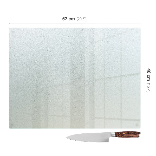 Tagliere in vetro rettangolare 52x40 cm