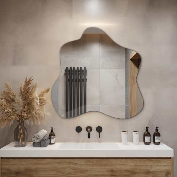 Specchio irregolare a forma di macchia 77x77 cm