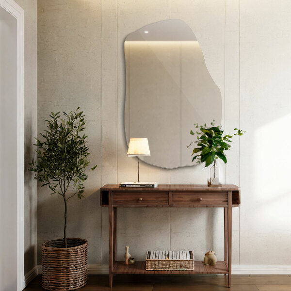 Specchio irregolare decorativo 70x46 cm