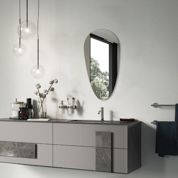 Specchio goccia senza cornice 45x90 cm