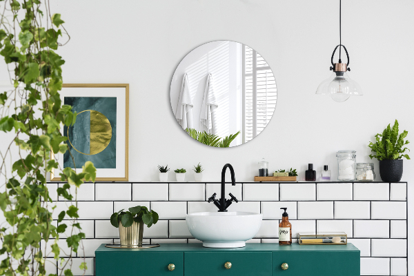 Specchio rotondo senza cornice fi 50 cm