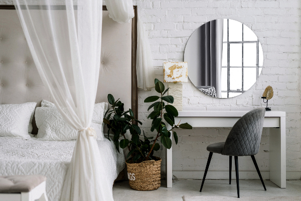 Specchio rotondo senza cornice fi 90 cm