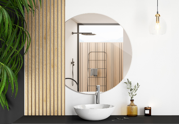 Specchio con tagli particolari 63x70 cm