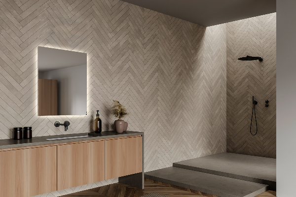 Specchio bagno rettangolare con luce 50x50 cm