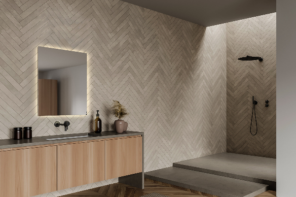 Specchio bagno rettangolare con luce 50x50 cm