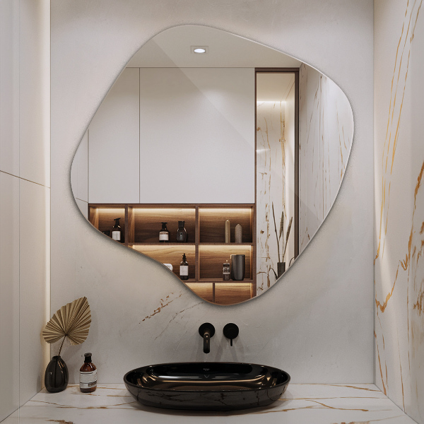 Specchio irregolare macchia originale 48x48 cm