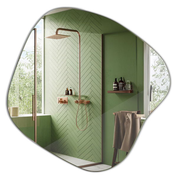 Specchio irregolare macchia originale 68x67 cm