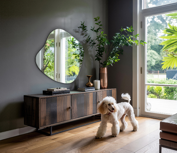 Specchio irregolare macchia originale 77x77 cm