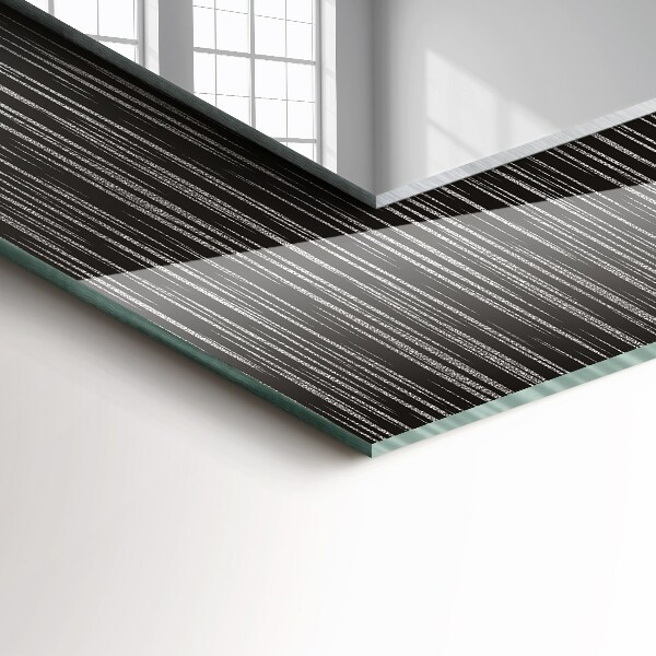 Specchio con cornice stampata Linee moderne