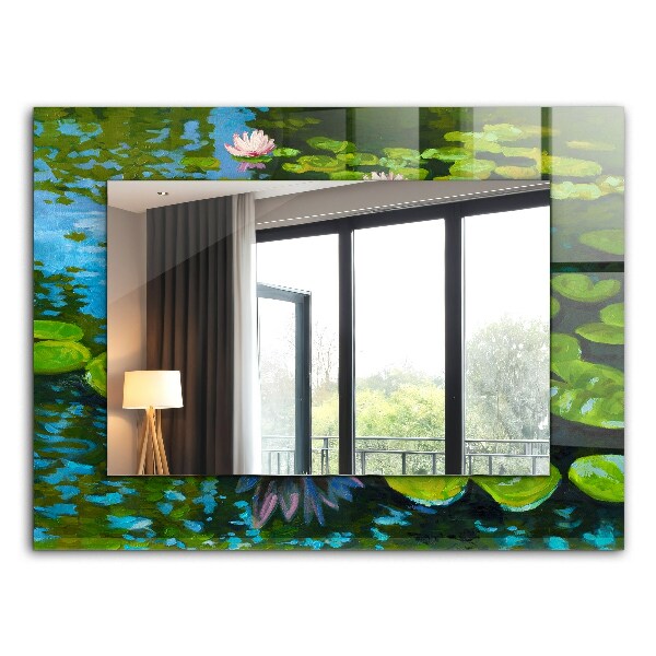 Specchio decoro Stagno con ninfee