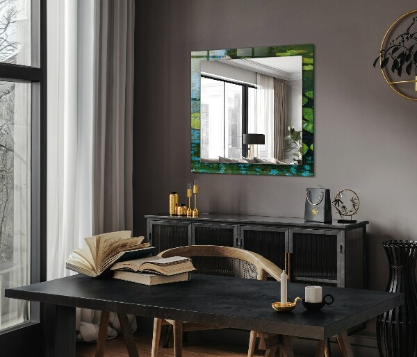 Specchio decoro Stagno con ninfee