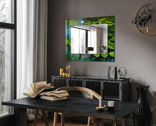 Specchio decoro Stagno con ninfee