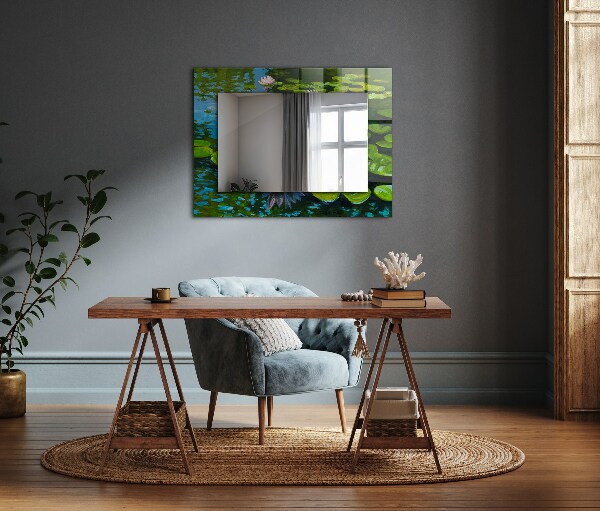 Specchio decoro Stagno con ninfee