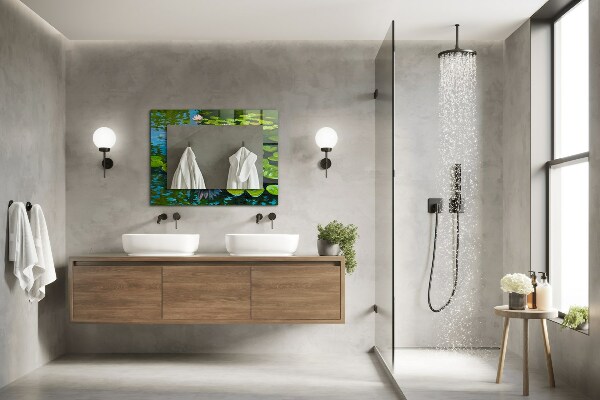 Specchio decoro Stagno con ninfee