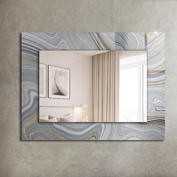 Specchio decoro Modelli astratti di marmo