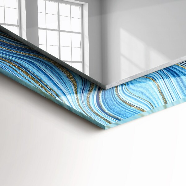 Specchio decoro Motivo astratto blu