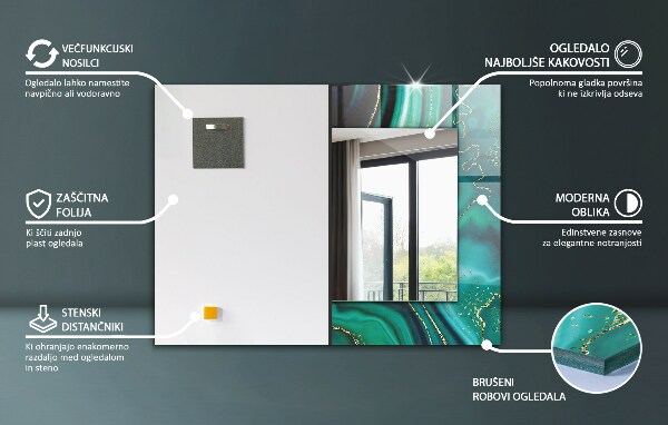 Specchio stampato Forme geometriche