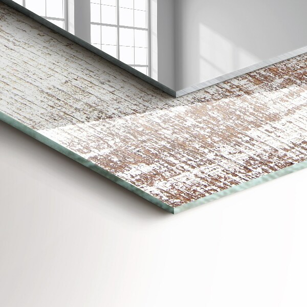 Specchio con cornice stampata Legno vecchio