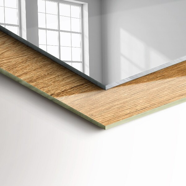 Specchio stampato Legno con texture