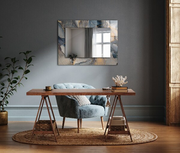 Specchio decoro Arte astratta blu