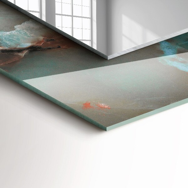 Specchio con cornice stampata Texture astratta colorata