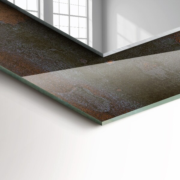 Specchio decoro Metallo arrugginito alla moda