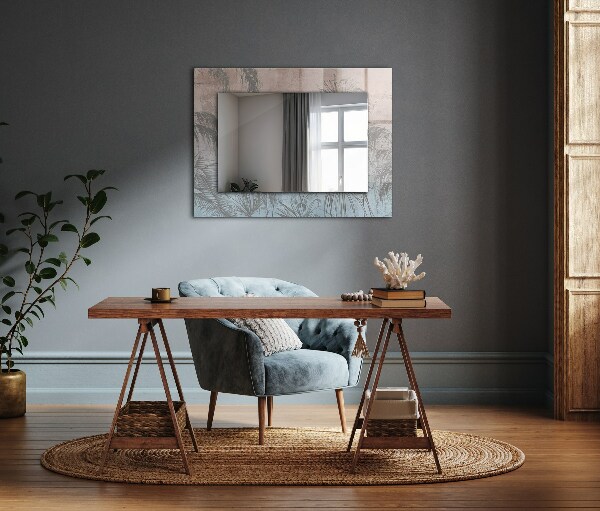 Specchio decoro Piante pastello