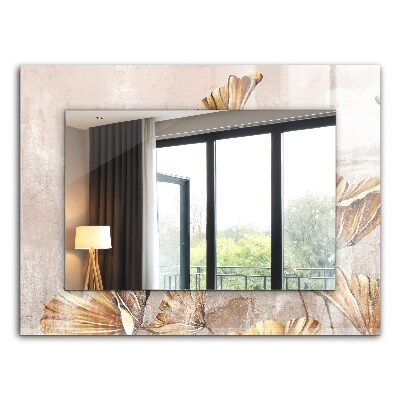 Specchio con cornice stampata Fiori vintage