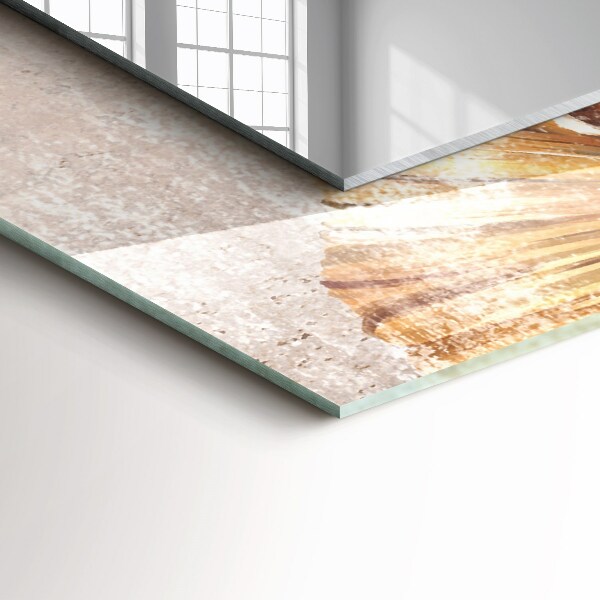 Specchio con cornice stampata Fiori vintage