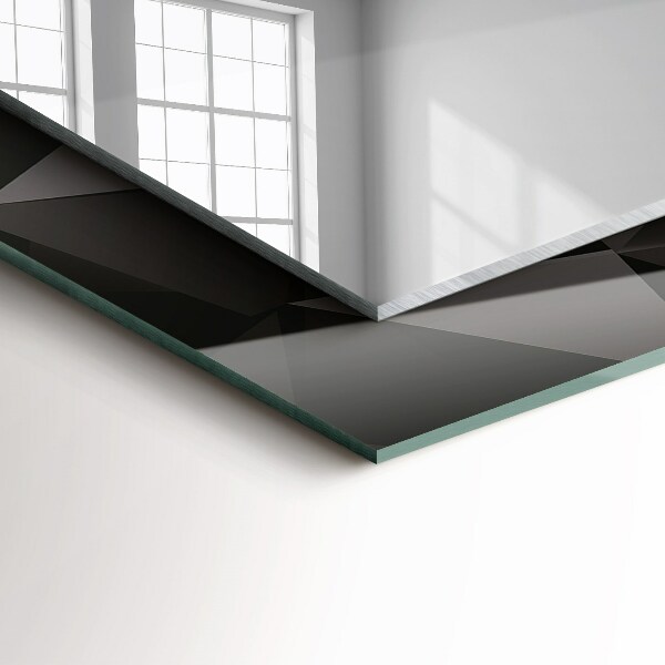 Specchio decoro Forme geometriche nere