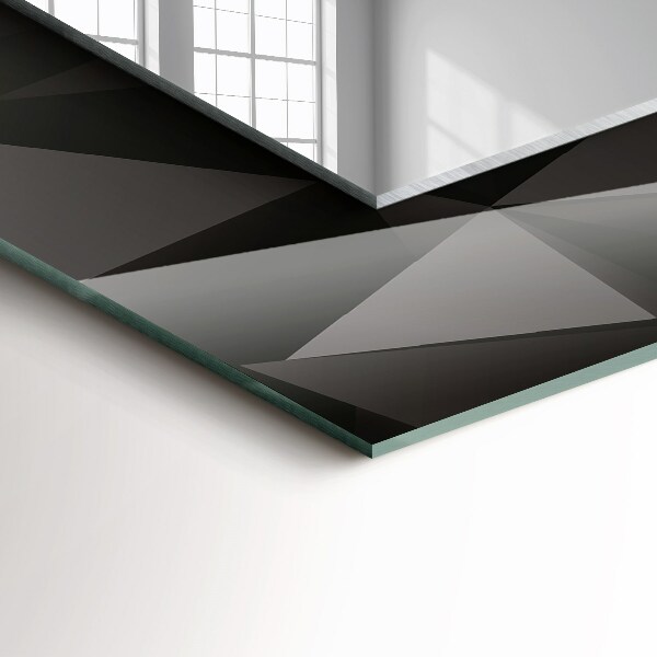 Specchio decoro Forme geometriche nere